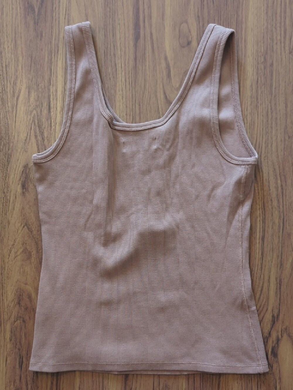 Ribbed Henley Tank Top, Medium - Picture 5 of 6